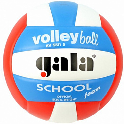 Волейбольный мяч GALA School Foam Colour BV5511S р. 5 белый-голубой-красный